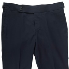 Tailor Made Wide Waistband With 2 Button Mens Dress Pants With Side Adjuster