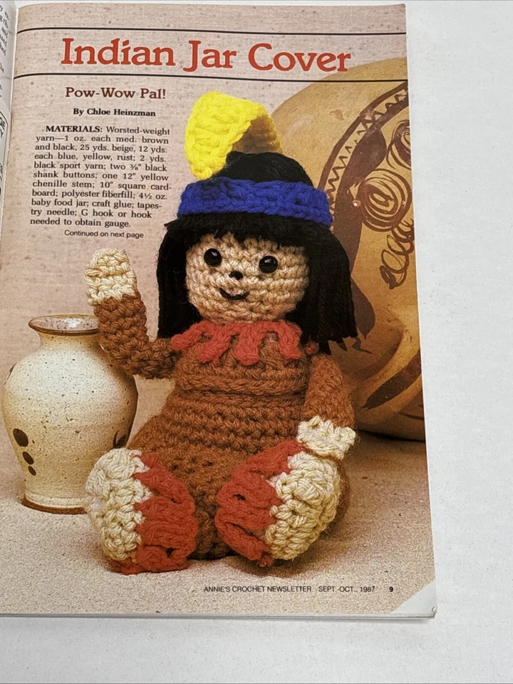 Annie's Crochet Newsletter Sept Oct 1987 Patterns Stuffed Dog Sweater - Image 4 of 4