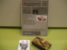  Axis  Allies Miniatures BASE SET Panzer II Ausf. C with card 31/48 