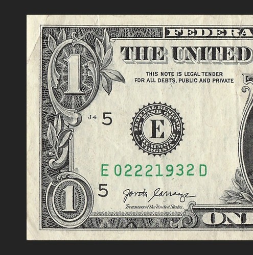 FEB 22 1932 Birthday Date Note Fancy Serial Number One Dollar Bill 02 22 1932 - Picture 4 of 11