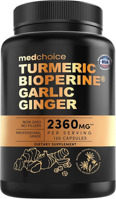 4-In-1 Turmeric Joint Support Supplements with Garlic and Bioperine - 2360 Mg Hi