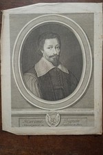 JEROME BIGNON (1658-1725). PORTRAIT ENGRAVING 18th century AVOCAT AU PARLemeNT DE PARIS