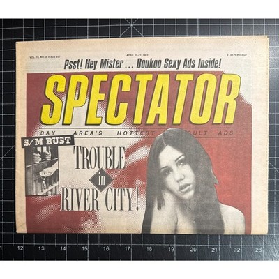 The Spectator v10n3 Issue 237 Uncirculated Bay Area Newsprint VG+ 4/15/1983 RARE