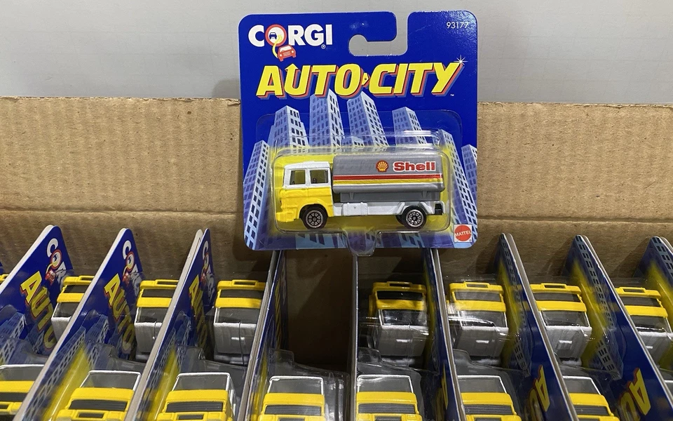 Corgi 93177 1:64 Shell Delivery Truck Tanker Auto City Mattel 1993 Lot Of 24 - Image 2 of 4