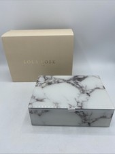BNIB Lola Rose Marbel Effect Jewellery Box