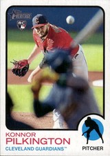 2022 Topps Heritage Konnor Pilkington #633 Cleveland Guardians 34I
