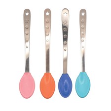 Nuby 2-in-1 Hot Safe Feeding Spoons - 4-Pack Baby for Multicolor
