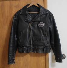 True Vintage 60s Harley Davidson Leather Motocycle Jacket Size Large