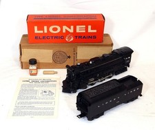 Postwar Lionel 665 Steam Locomotive & 2046W Whistle Tender From 1959~w/Nice OB's
