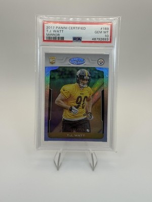 T.J. Watt 2017 Panini Certified Mirror #169 PSA 10 /299 RC