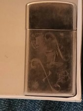 Vintage 1968 Slim Zippo Lighter Vietnam Era Jerry L Brown