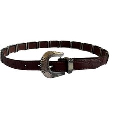 Vintage Women s Western Leather 1991 Belt Size S