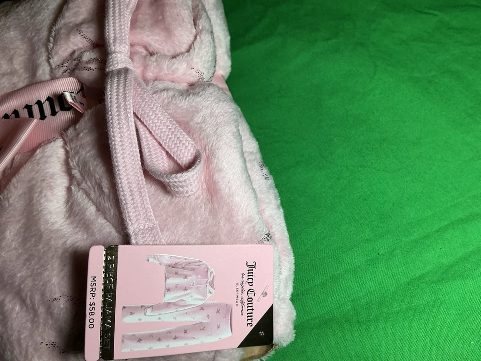 Juicy Couture 2 Piece Pajama Set - JC3245C- Size: Small - Image 3 of 4