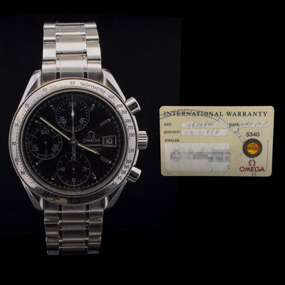 Omega Speedmaster Date | Black Dial | Ref 3513.50 with Card (2002)