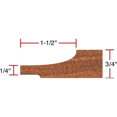 C2069 Panel Cutter - Convex, 3/4'' Bore