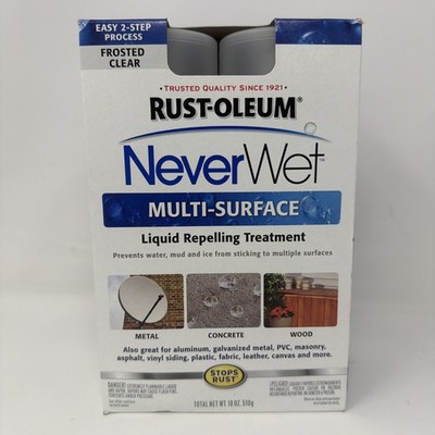 Rust-Oleum NEVER WET Multi-Surface Liquid Repelling Treatment 18oz New