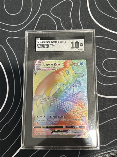 Lapras VMAX graded SGC 10 for sale on eBay