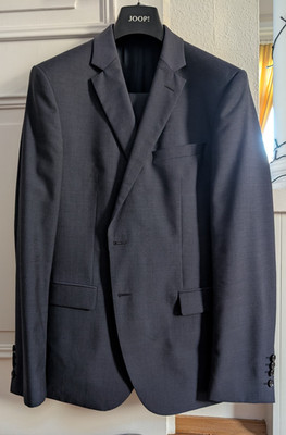 JOOP! 17 JS-02 Herby Blayr Zweiteiliger Anzug Gr. 52 Dunkelblau Slim Fit Neuwert