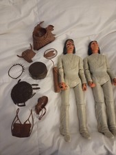 2 Marx Johnny West Geronimo Indians Fort Apache with Many Accessories Lot.