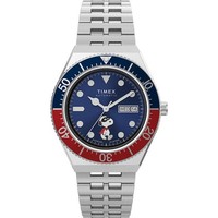 Automatisch Herrenuhr Timex M79 TW2W47500 Edelstahl Blau Peanuts