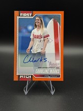 2026 Topps Serie 1 Baseball Primo Passo Caroline Marks Auto Arancione /25 FP-3 SSP