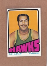 1972-73 TOPPS BASKETBALL DON ADAMS #77 HAWKS EX+ *A39275