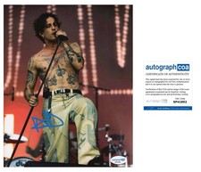 DAMIANO DAVID SIGNED 8x10 PHOTO MANESKIN SINGER AUTOGRAPH - ACOA COA