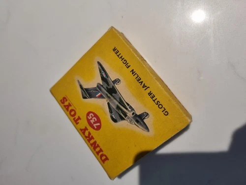 Rare Dinky Toy No. 735, Gloster Javelin Fighter, - with original box.
