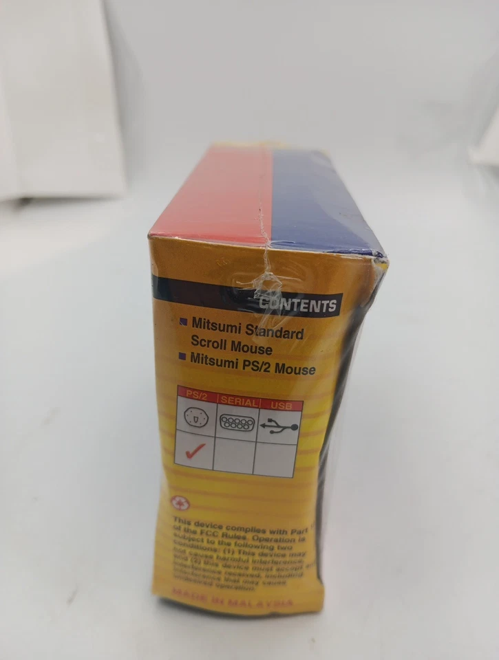 New Vintage Mitsumi Standard Scroll 3 Button serial Mouse  - Image 4 of 4