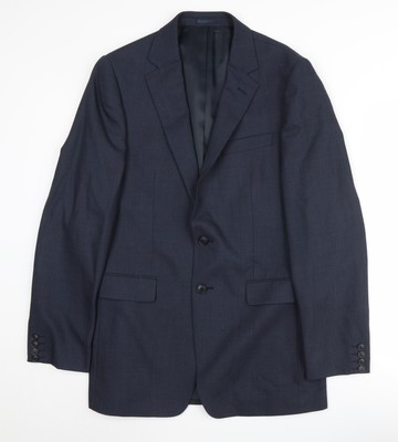 Jaeger Wollblazer Sakko Herren Blau 38 L