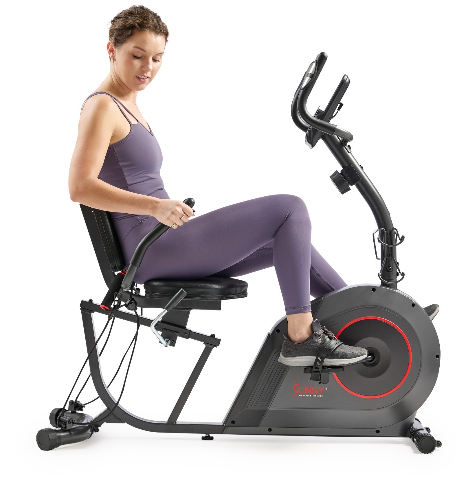 16 Level Smart Recumbent Bike Magnetic  Full Body Workout Band Adjustable Seat