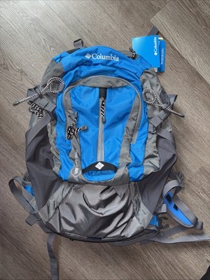 Columbia Trail Grinder 32L Backpack Gray/Blue for Hiking Survival New W Tags