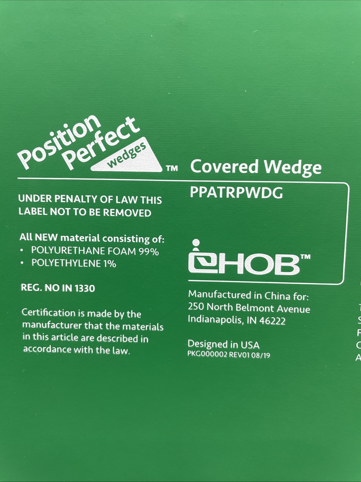 EUC 2 EHOB Position Perfect Covered Wedges Pillow Sacral Offloading w/ Handles