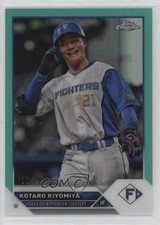 2023 Chrome NPB Nippon Professional Baseball Aqua Refractor Kotaro Kiyomiya 0sk9