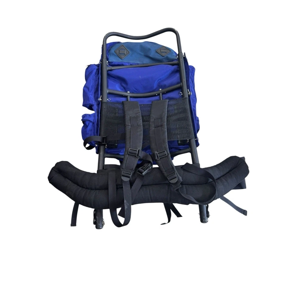 Mochila/senderismo/viaje/mochila con marco externo vintage azul KELTY talla L Foto 2 de 4