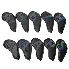 10x Golf Iron Covers Set Golf Clubs Case Protective Golf