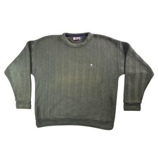 Vintage Chaps Ralph Lauren Sweater Mens Large Herringbone Crewneck USA 90s Y2K