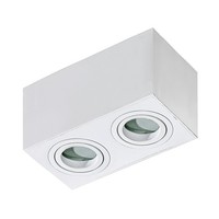 2X50W/Gu10 Downlight Natynkowy IP44 BiałY Nowoczesny