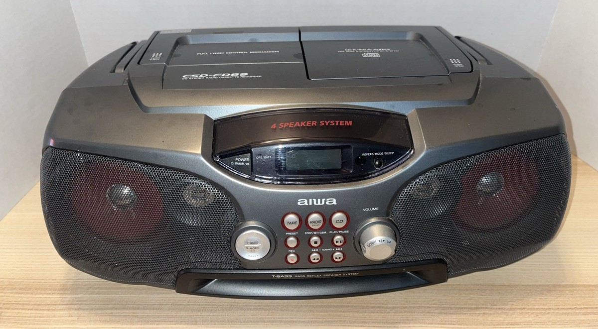 AIWA VTG CSD-FD89 CD-Cassette-AM-FM Boom Box/*Read Description | eBay