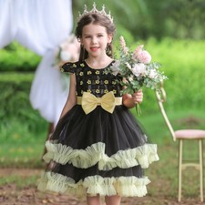 Flower Girls Kids Princess Tutu Dress Sequin Formal Prom Pageant Children Gown