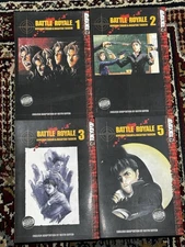 Battle Royale Manga Koushun Takami, Masayuki Taguchi, Vol 1-3, 5 Lot Of 4