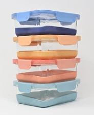 Ello 4 Piece Glass Meal Prep Container Set