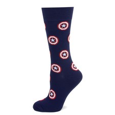 Marvel Captain America Navy Men's Crew Socks