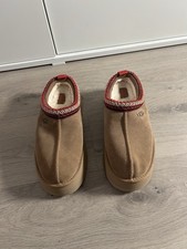 UGG Women's Tazz II Slippers Chestnut Suede Shoes Platform 1122553 Authentic