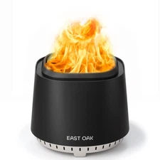 EAST OAK Camber Smokeless Fire Pit 17'', Stainless Steel Fire Pits for Outsid...