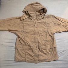 Cabela's Parka Giacca Donna XL/TG Marrone con Cappuccio Nylon Isolato Cappotto Esterno