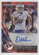 2021 Panini Prizm Draft Picks Red Ice Dax Milne #DPA-DMI Auto 0c2