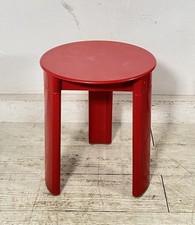 SGABELLO TAVOLINO DESIGN Olaf Von Bohr ANNI 60 Gedy PLASTICA ROSSA VINTAGE SEDIA