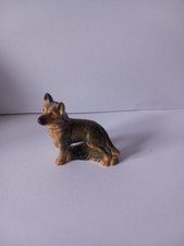 Wade Whimsies with label  Large Alsation  German Shepherd Vintage Ornament