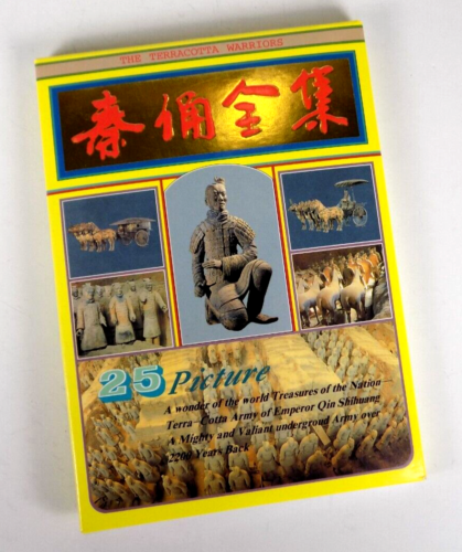 The Terracotta Warriors Postcard Set of 25 Vintage China Qin Shihuang - Afbeelding 1 van 3